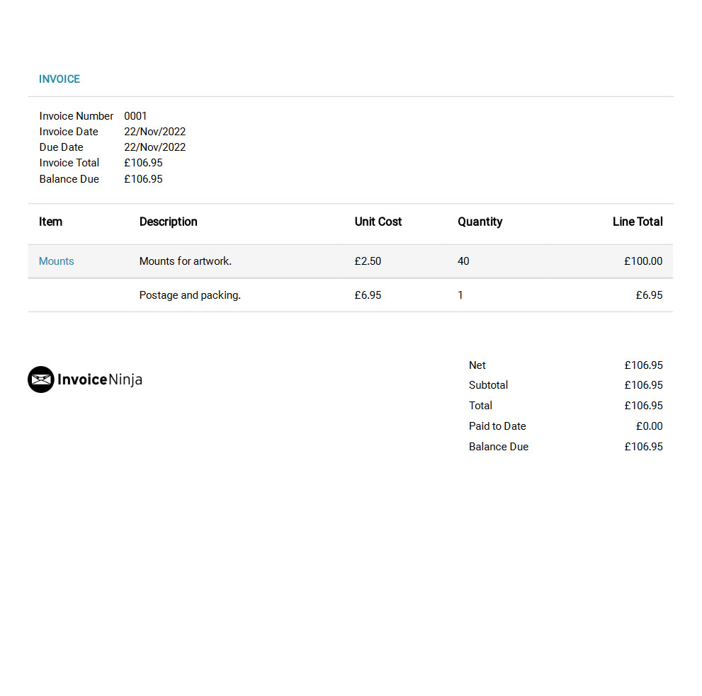 Adding text fields to invoice - Hosted • invoicing.co | v5