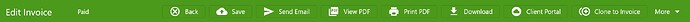 invoice menu