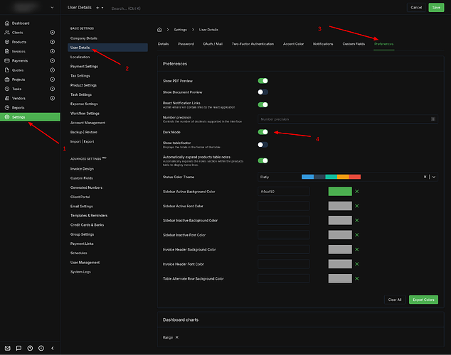Invoice-Ninja-User-Details