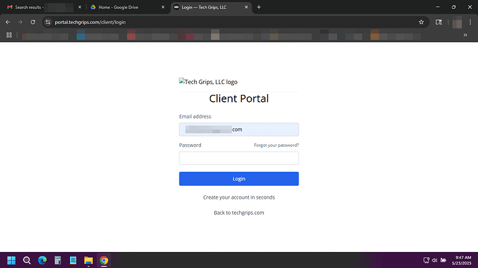 Client Portal Logo Issue