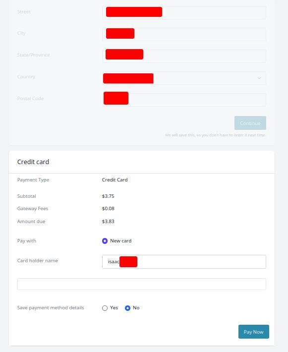 Add Payment Button Doesn't Do Anything - Self-hosted 